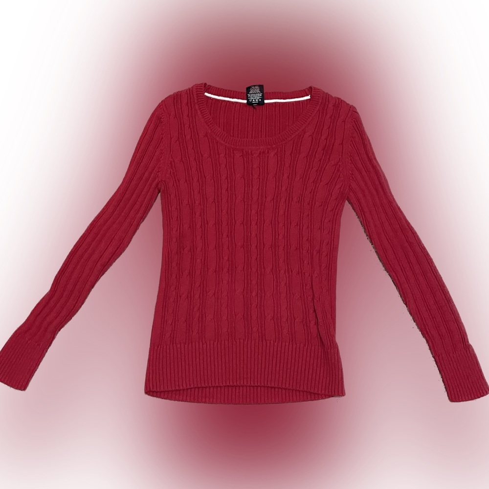 Women’s Red Knit Sweater